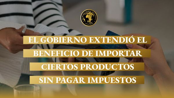 Persona realiza una compra vinculada al beneficio para importar ciertos productos sin pagar impuestos en Argentina.