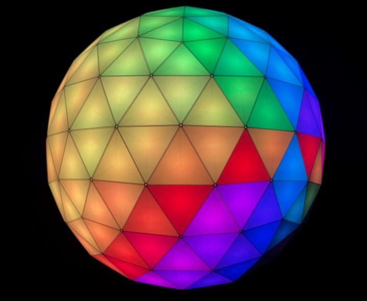 Tabletop Geodesic LED Dome