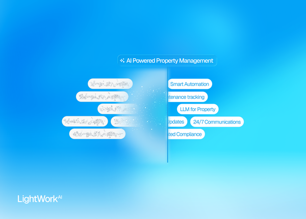 AI powered property management with LightWork AI graphic