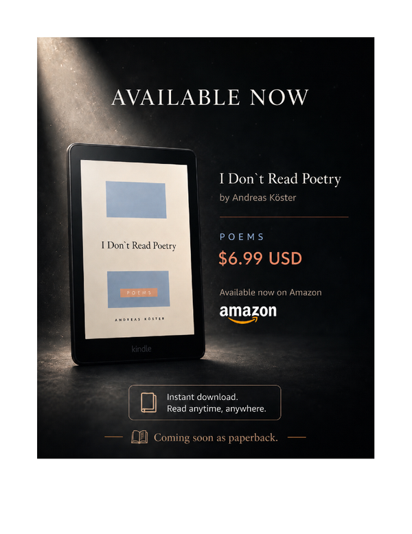 I Don`t Read Poetry