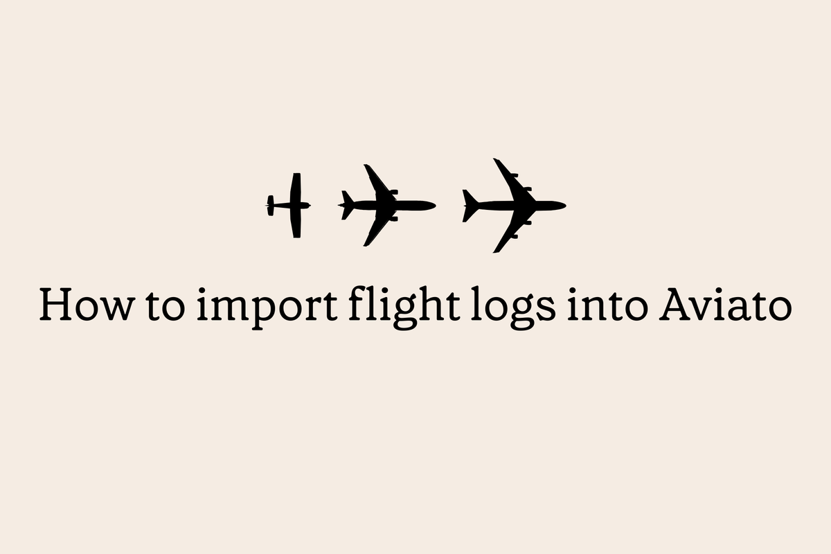 Flight Log Import: How to Update Your Digital Logbook Through Automated File Uploads