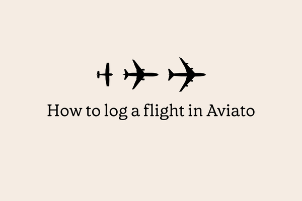 How to Log a Flight in Aviato