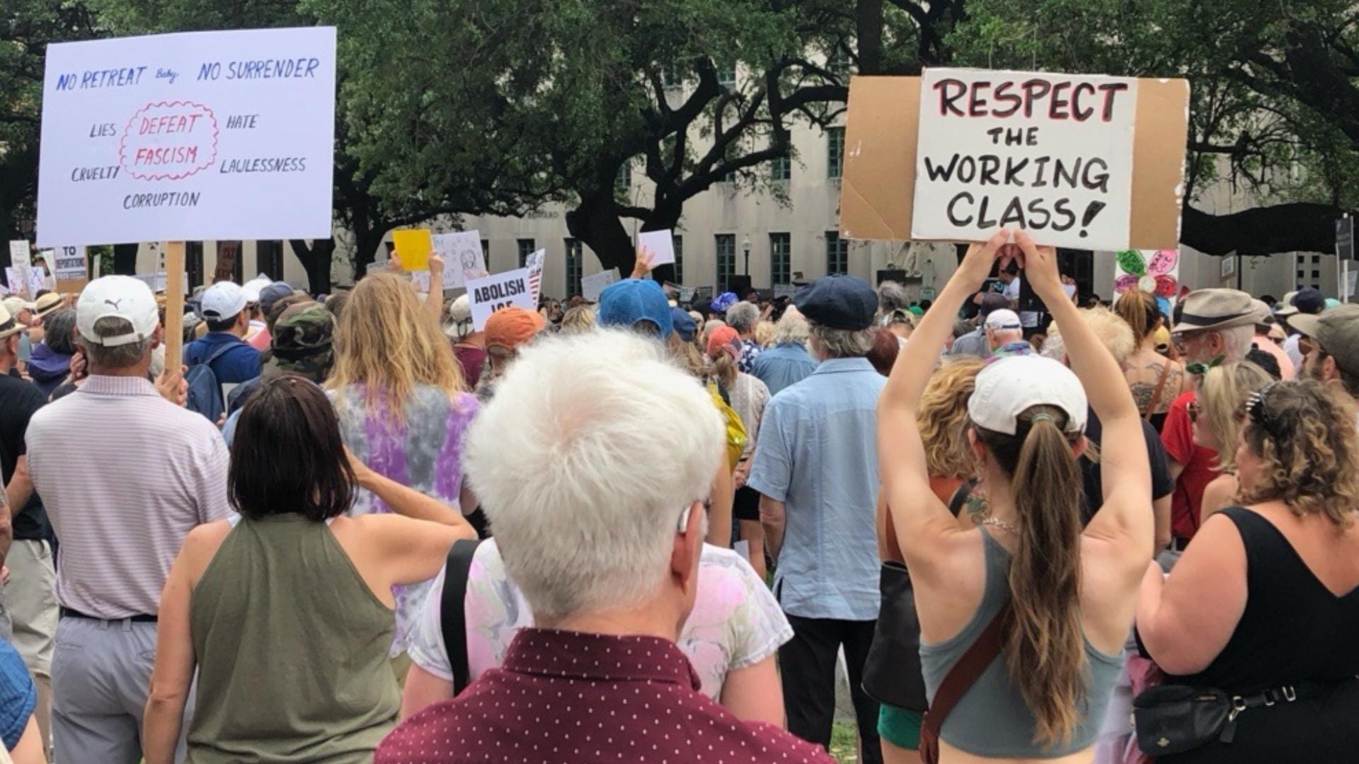 Louisiana Residents Join Nationwide 'Hands Off!' Protests Opposing Trump-Era Policy Changes