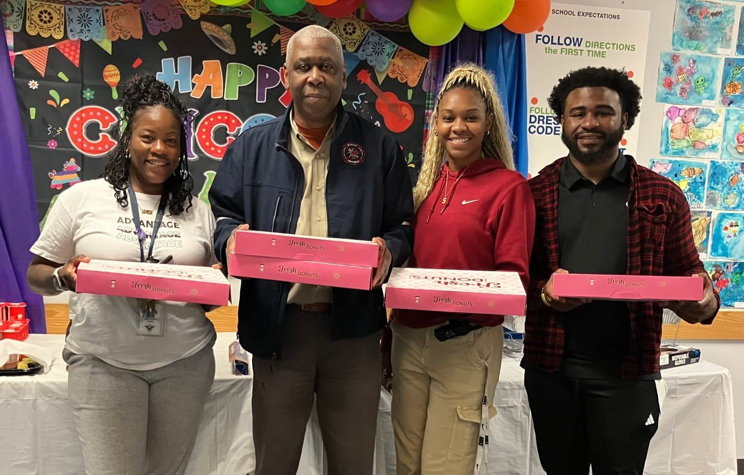 Mayor Waites Brings Donuts, Love, and Respect to Baker Teachers—Rain or Shine
