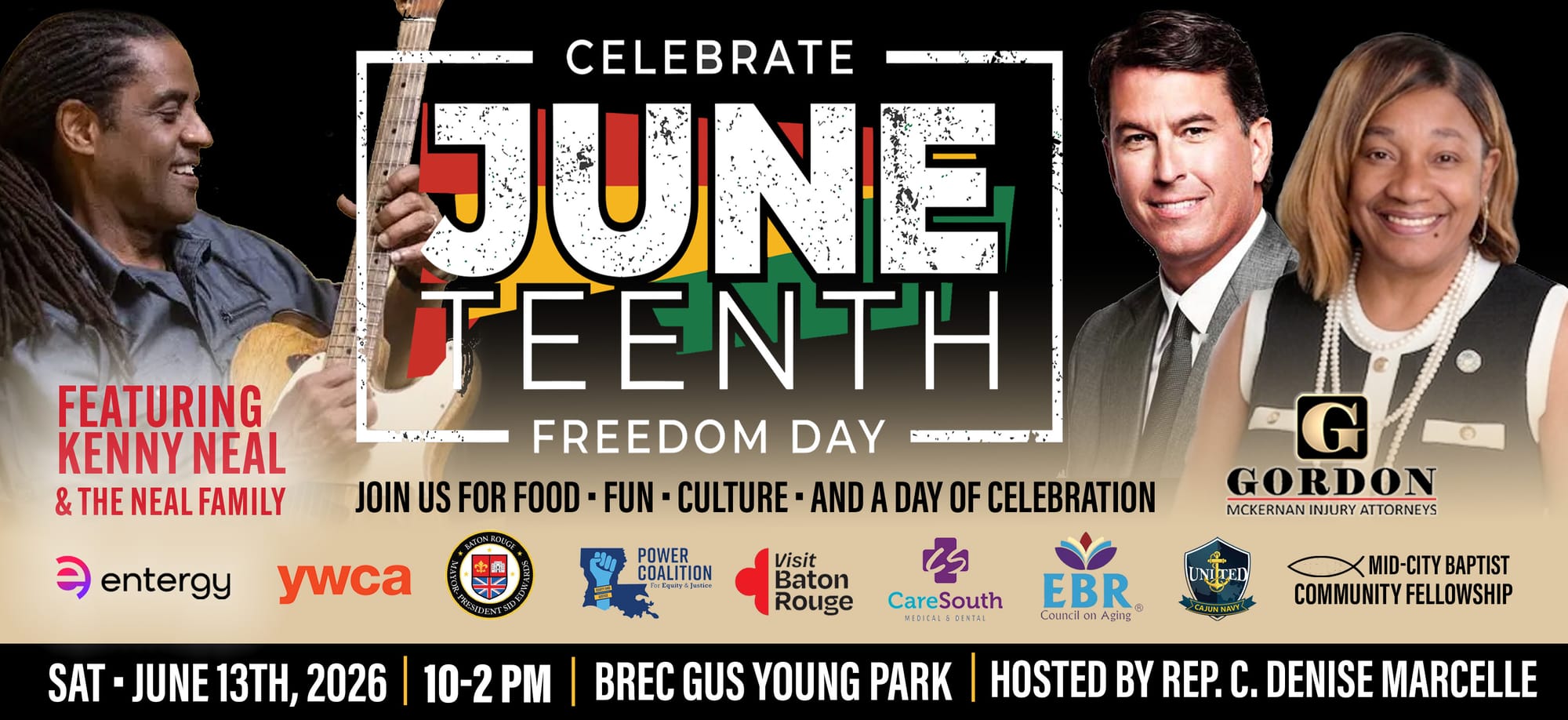 State Rep. C. Denise Marcelle Announces Weather-Related Schedule Update and $1,000 Gas Card Giveaway for Juneteenth Celebration