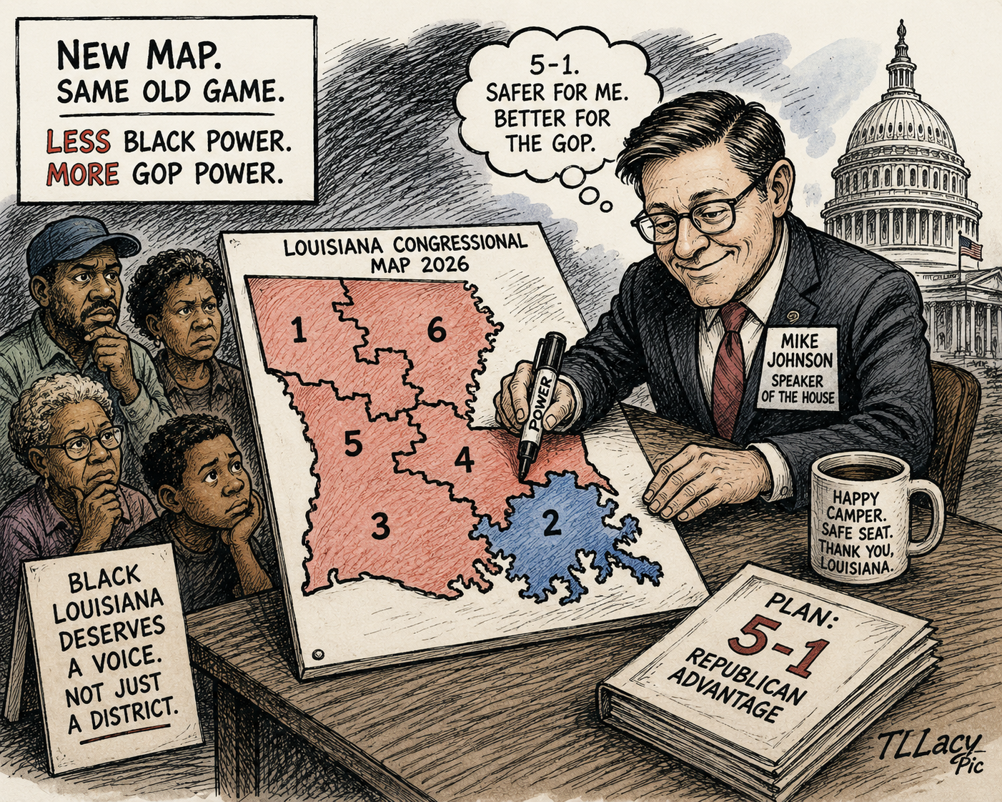 Mike Johnson Got His Map. Black Louisiana Got the Message