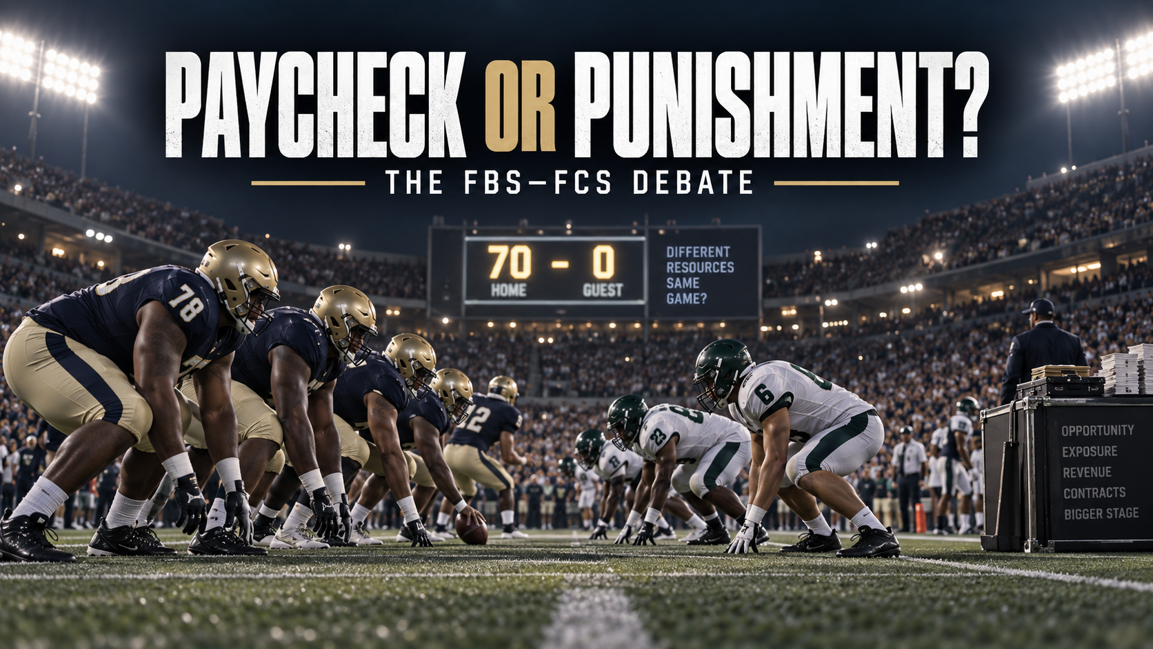 Paycheck or Punishment? College Football’s FBS-FCS Games Renew Debate Over Money, Safety and Competition