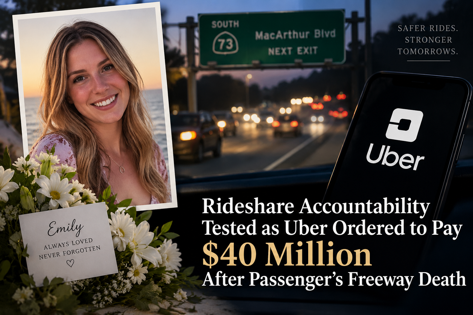 Rideshare Accountability Tested as Uber Ordered to Pay $40 Million After Passenger’s Freeway Death