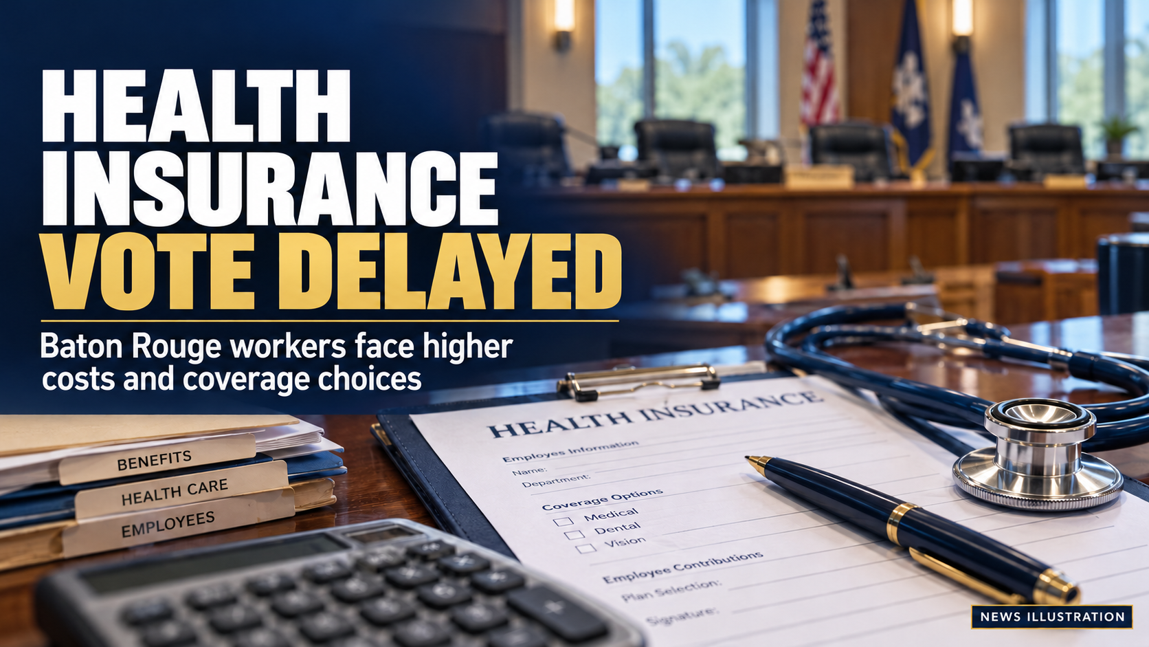 Baton Rouge delays insurance vote as workers face higher costs, narrower networks