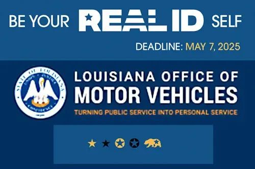 Louisiana Residents Urged to Secure REAL ID Before May 2025 Deadline post image