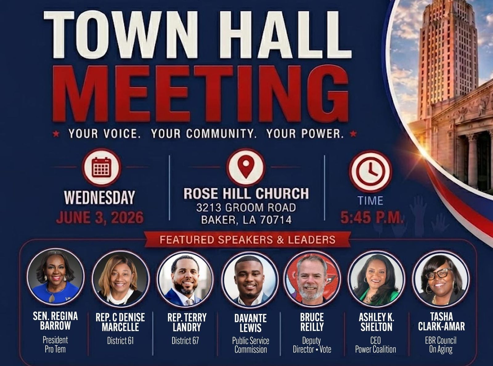 Community Town Hall in Baker to Address Redistricting, Voter Registration, and Civic Engagement post image