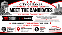 Baker Residents to Hear Directly From Candidates at Oct. 7 Community Forum post image