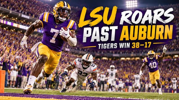 LSU Ends SEC Road Skid as Harris, Leavitt and Defense Power Win at Auburn post image