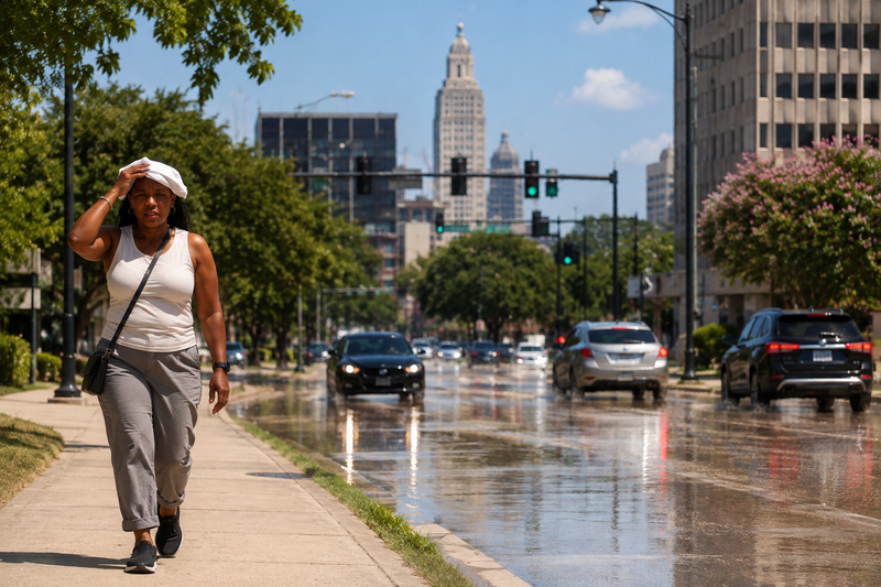 Louisiana Heat Dome Tightens Grip as Baton Rouge Faces Heat Index Near 115 post image