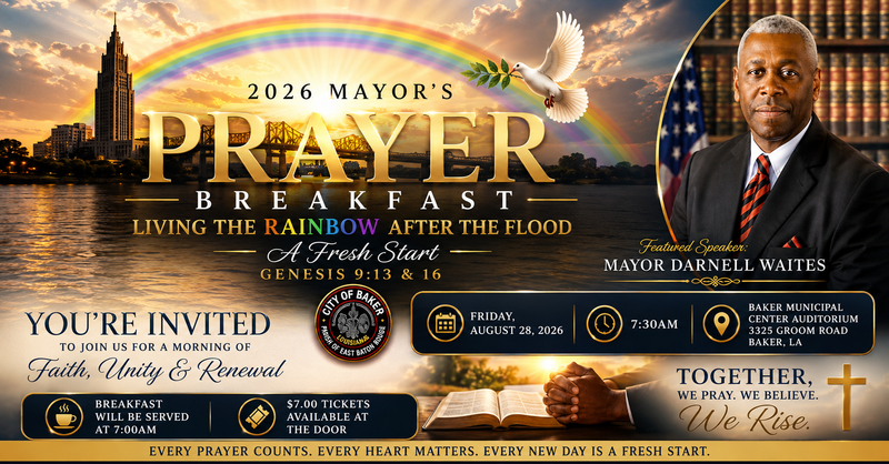 Baker to Gather in Prayer for a Fresh Start at 2026 Mayor’s Prayer Breakfast post image
