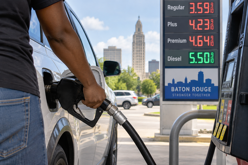 Baton Rouge fuel costs are rising. Diesel may be the bigger threat to household budgets. post image