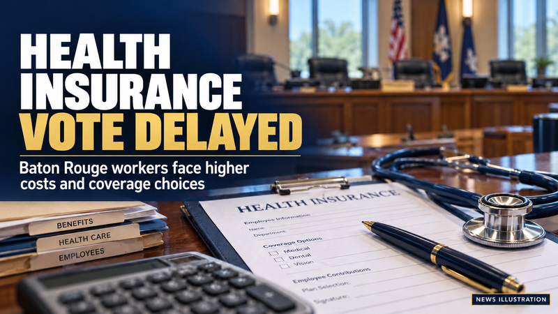 Baton Rouge delays insurance vote as workers face higher costs, narrower networks post image