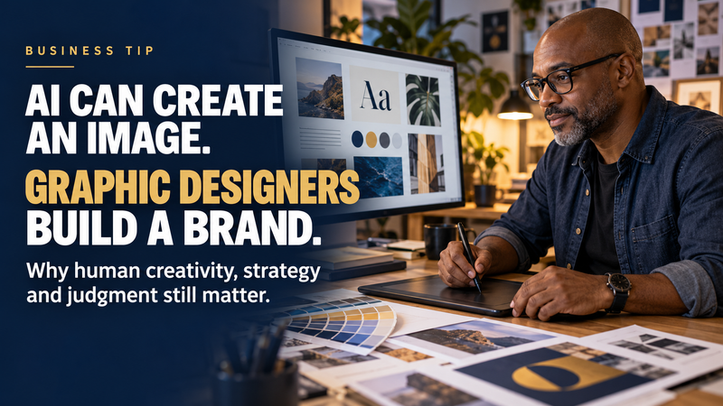 AI Can Create an Image. Graphic Designers Build a Brand. post image