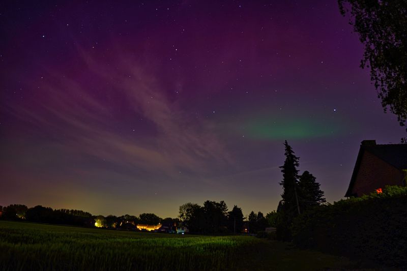 Extremer Sonnensturm lässt den Selfkanthimmel leuchten