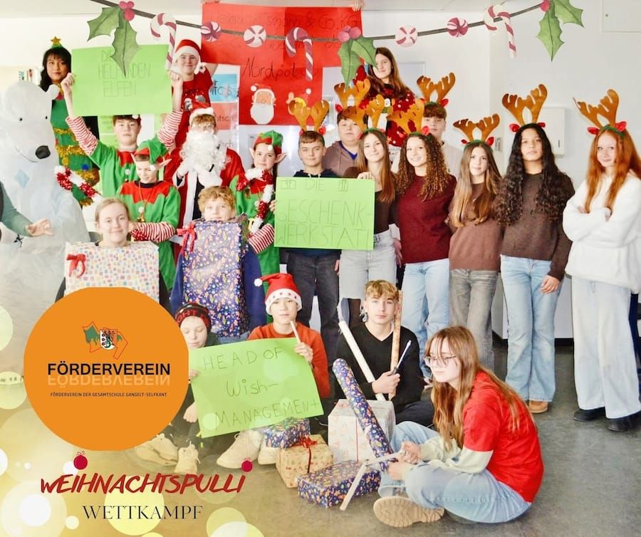 Weihnachtspulli Wettbewerb in der Gesamtschule