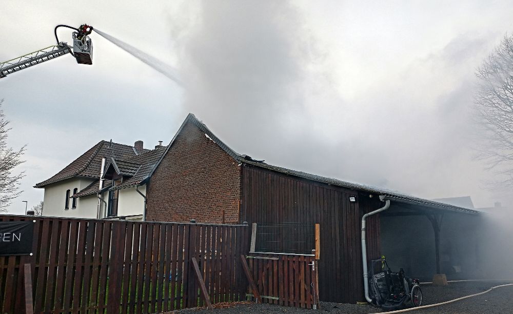 Dachstuhlbrand in Hastenrath