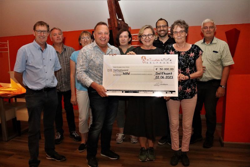 50.000€ für die Kinderkrebshilfe