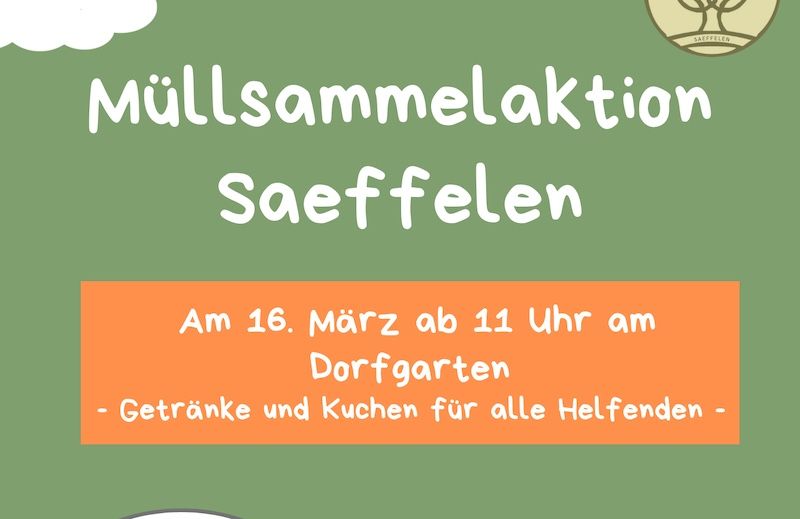 Frühjahrsputz in Saeffelen