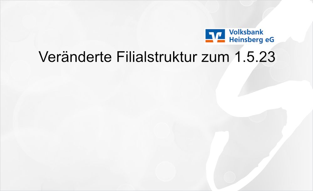 Volksbank Heinsberg eG mit neuem Standortkonzept