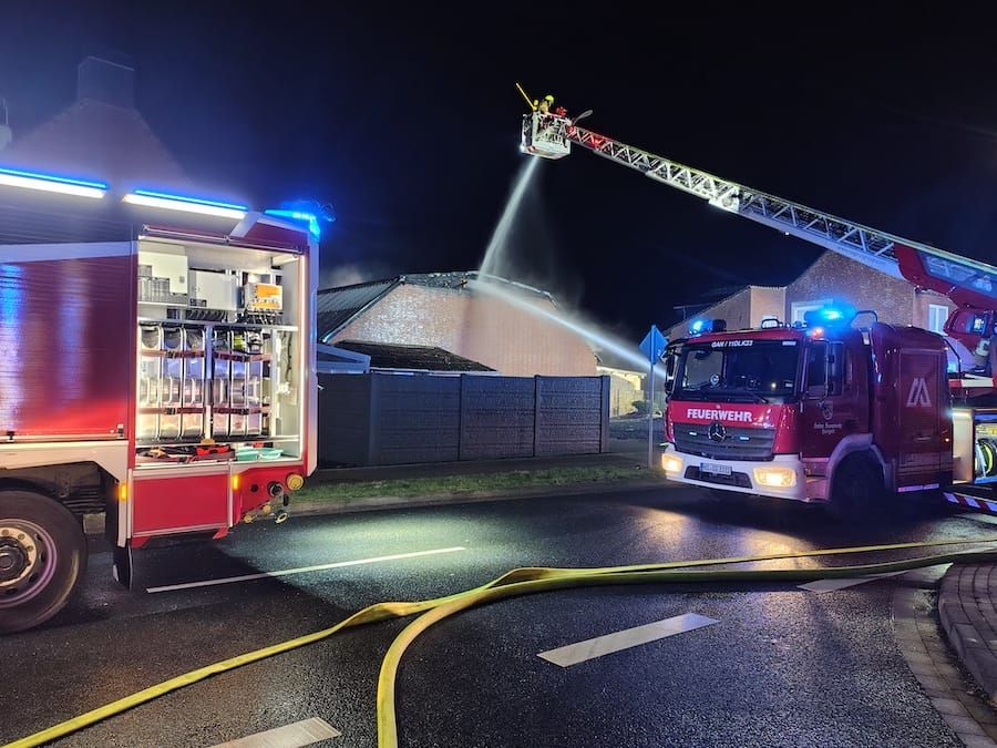 Unterstützung bei Großbrand im Selfkant