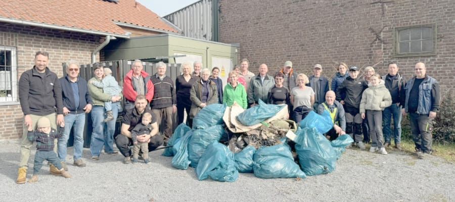 Müllsammelaktion in Millen bei bestem Frühlingswetter