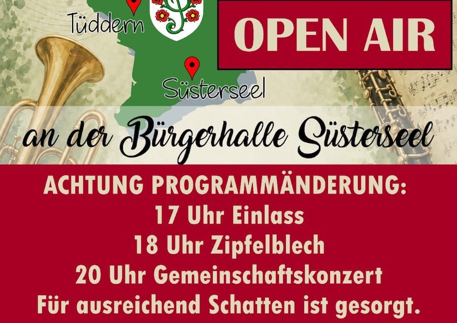 Achtung Konzertbeginn erst 20 Uhr