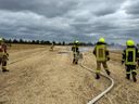 Brand einer landwirtschaftlichen Maschine