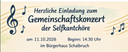 Konzerteinladung