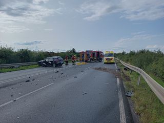 Schwerer Verkehrsunfall auf der B56n