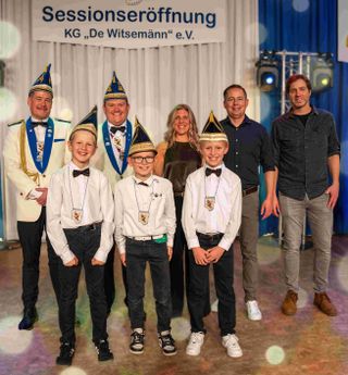 Prinz Christoph I. und Prinzessin Mareen sowie Kinderprinz Kai I. sind die neuen Tollitäten der KG De Witsemänn