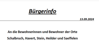 Bürgerinfo zum Thema Windkraft