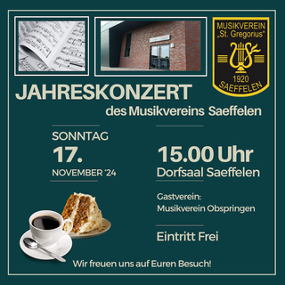 Jahreskonzert des Musikverein „St. Gregorius“