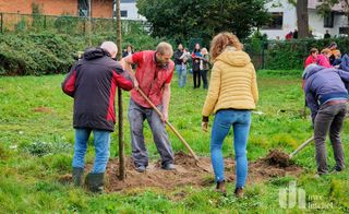 Baumpflanzaktion Bürgerwald fand regen Zuspruch