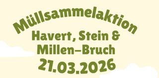 Müllsammelaktion in Havert, Stein und Millen-Bruch