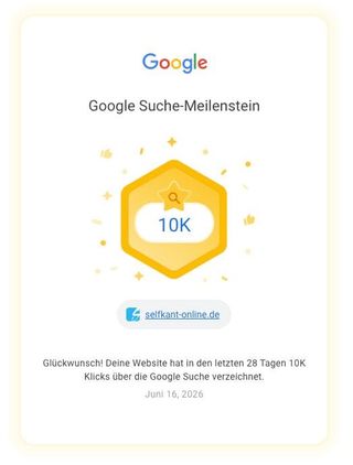 10K Klicks über Google suche