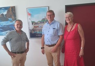 Ratsmitglied Audierne beim Partnerschaftsverein Selfkant Pont-Croix und bei Bürgermeister Gerard Küsters