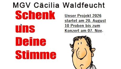 Entdecke deine Stimme! MGV Cäcilia Waldfeucht startet durch!