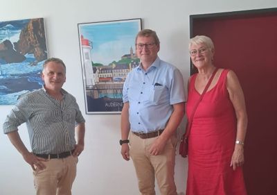 Ratsmitglied Audierne beim Partnerschaftsverein Selfkant Pont-Croix und bei Bürgermeister Gerard Küsters