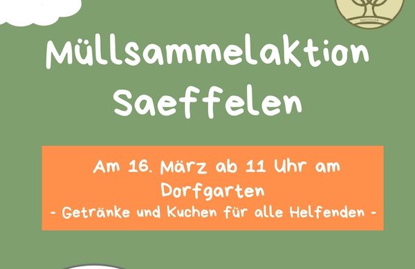 Frühjahrsputz in Saeffelen