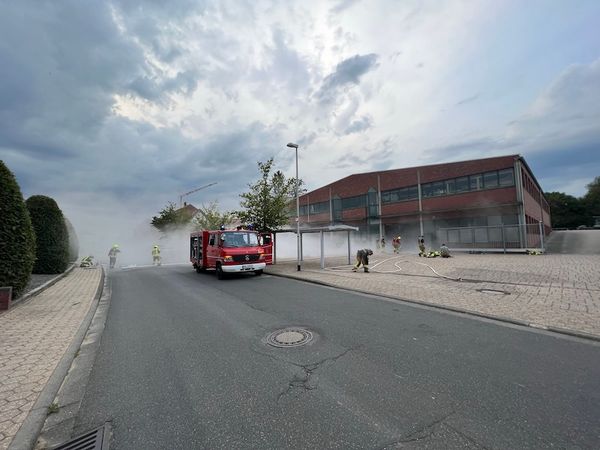 Einsatzübung in Schreinerei