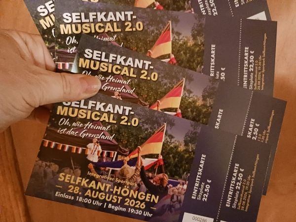 Die Eintrittskarten sind da