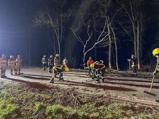 Sturmeinsätze der Feuerwehr Selfkant durch Sturmtief Zeynep