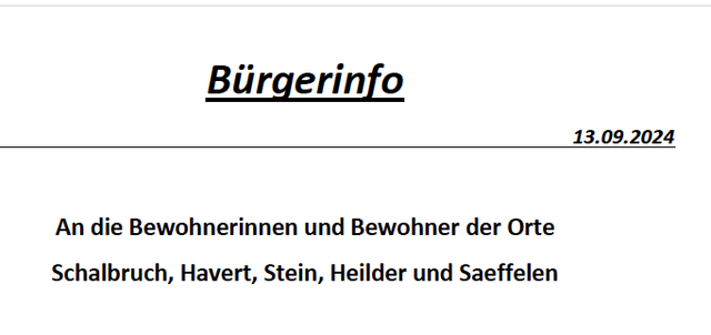 Bürgerinfo zum Thema Windkraft