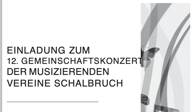 12. Gemeinschaftskonzert in Schalbruch