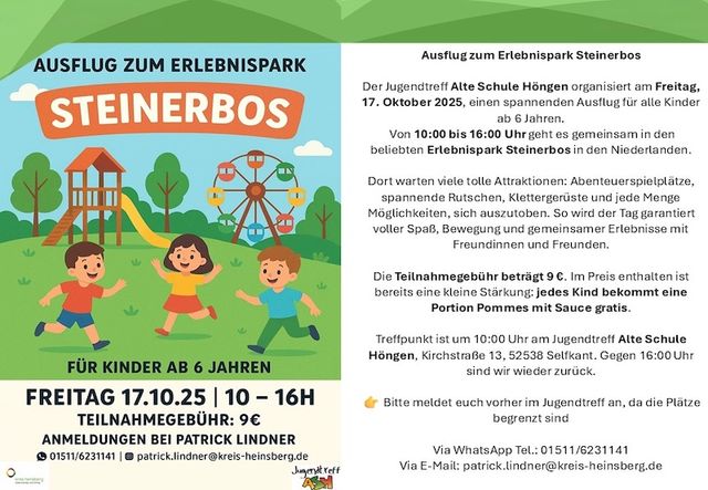 Buntes Herbstferienprogramm im Jugendtreff „Alte Schule“ Höngen